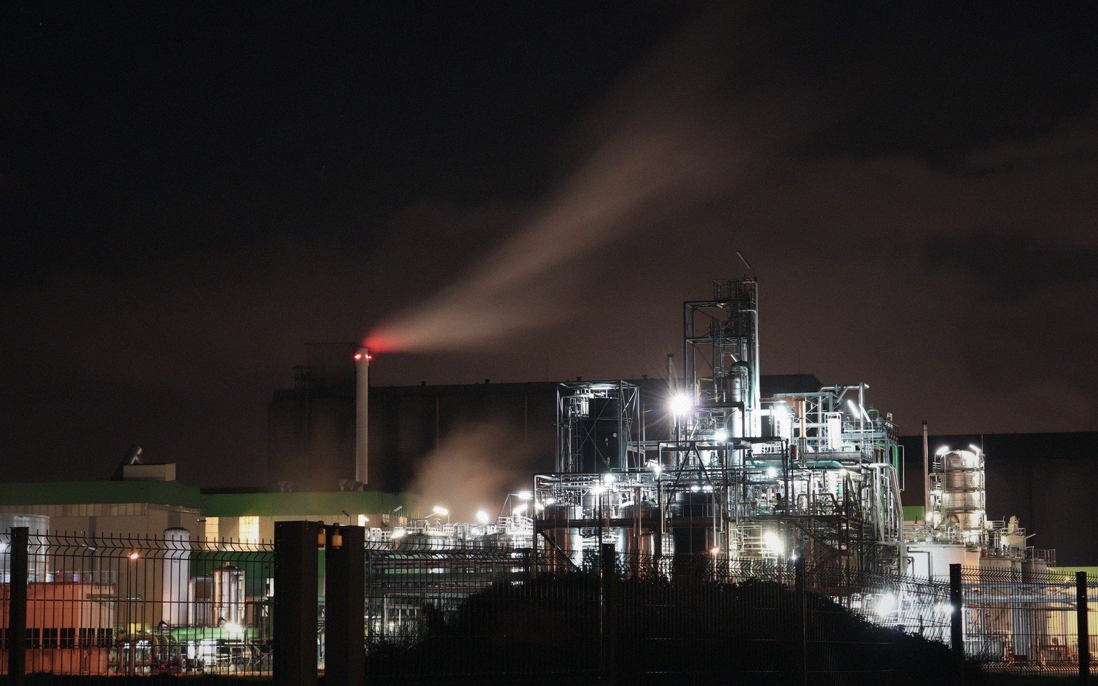 Refinery at dusk